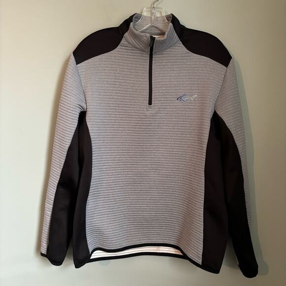 Greg Norman Attack Life Half Zip Mock Neck Golf Shirt - Picture 1 of 6